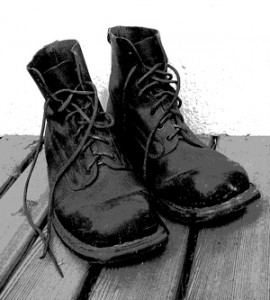 Photo of army boots